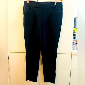 Anne Klein women’s black full length stretchy trousers/leggings size M